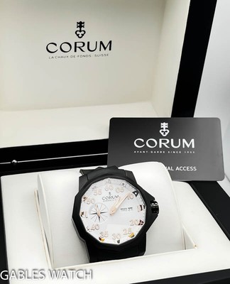 Corum Admirals Cup XL    01.0001 Titanium PVD 48mm Automatic Watch with Box