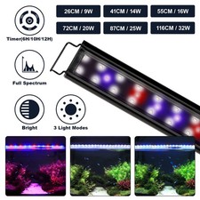 hygger Full Spectrum Aquarium Light 12 18 24 30 36 46" White Blue Red LED Timer