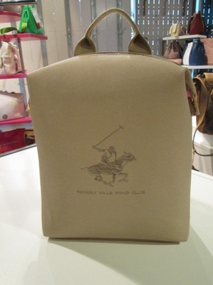 DEJ/PL231:Beverly Hills Polo Club Damenrucksack BH-3622-BE beige 24x30x9cm NEU