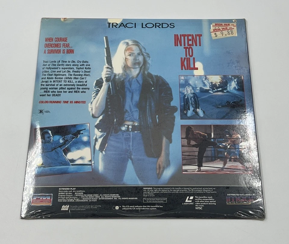 INTENT TO KILL Laserdisc TRACI LORDS NEW SEALED - Image 2 of 2