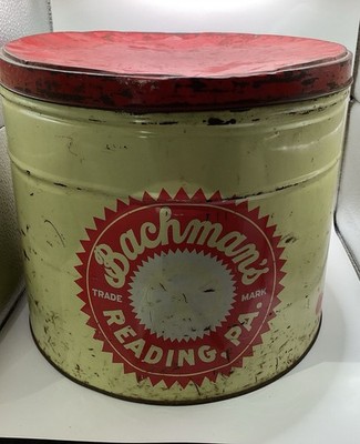 Vintage Bachman Pretzel Can