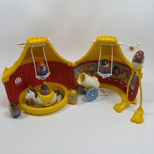 Vintage 1977 Hasbro Weebles Big Top Circus Tent Set With 6 Figures