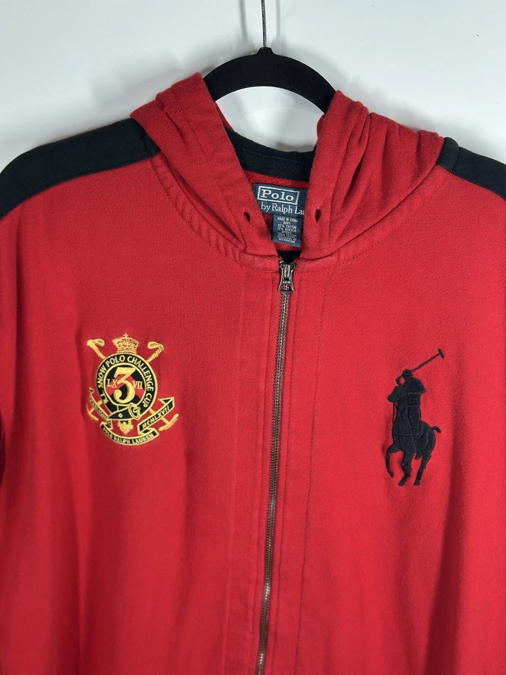 FLAWED Polo Ralph Lauren 3XLT Tall Hoodie Snow Cup Rare Vintage Big Pony - Image 2 of 4