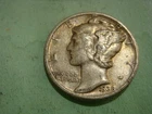 1938 P  Mercury Dime, XF- cond - album filler , actual coin in photo