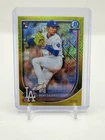 2025 Topps Bowman Chrome Roki Sasaki #12 Yellow Mojo Refractor Rookie Card /75