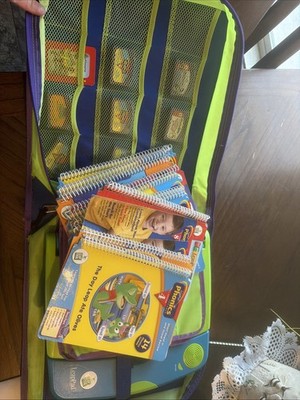 Leap Frog Leap Pad Learning System Lot -10 Books -8 Cartridges-case