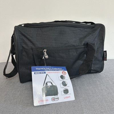 RyanAir KABINENTASCHE 40x20x25 Untersitz zugelassen Reisetasche neu mit Etikett - 5 Städte - schwarz