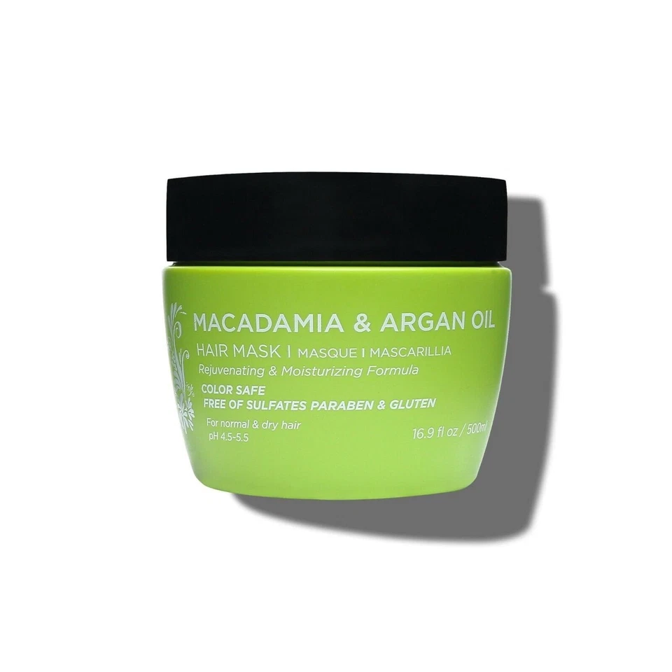 LUSETA Macadamia &amp; Aceite de Argán Rejuvenecedor &amp; Mascarilla Hidratante para Cabello -... Foto 2 de 4