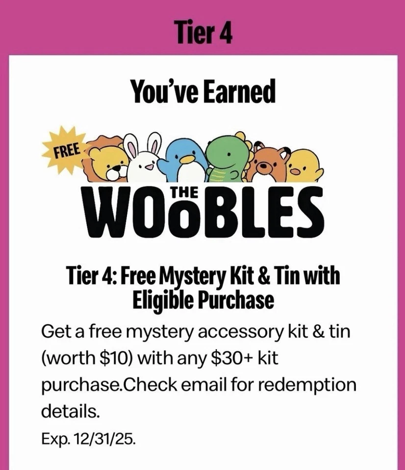McDonald’s CODE The Woobles Free Mystery Kit & Tin (w/ Purchase) Monopoly Perks