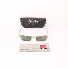 Vintage Ray-Ban Orbs Gold Frame Bausch  Lomb G15 Green Lenses Sunglasses Men's