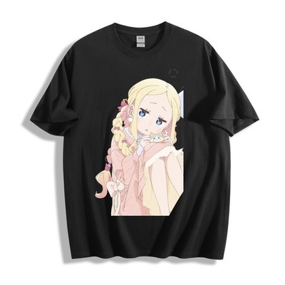 Re:Zero Beatrice Tea - Time Tasting T-Shirt - Cat Plushie Design Unisex Tee
