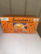 Vintage Halloween Inflatable Pumpkin Cooler NIB NEW
