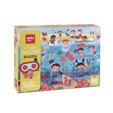 Apli Kids 19220 Puzzle Top Secret Modello Playa Puzzle da 60 Pezzi c Tdtr