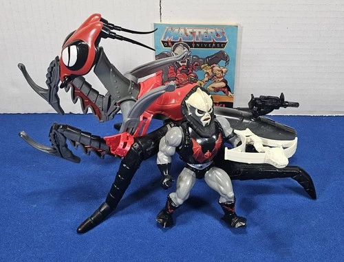 MOTU Mantisaur & Modulok Figure Vintage Lot Masters Universe Mattel Comic Weapon