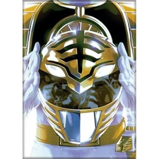 POWER RANGERS WHITE RANGER ATA-BOY MAGNET 2.5” X 3.5” NEW