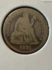 1876-CC Seated Liberty Dime Carson City Silver Coin Better Date