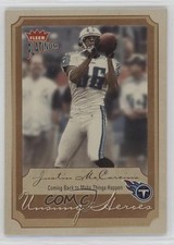 2002 Fleer Platinum Unsung Heroes Finish 41/100 Justin McCareins #205 nd3