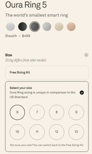 Oura Ring Gen 5: Stealth, Brushed Silver, Gold, or Deep Rose - Any Size: 6-13