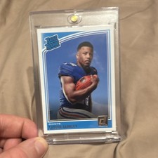 Panini 2018 Donruss Rated Rookie Saquon Barkley #306 New York Giants NFL Card. rookie card picture