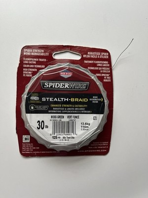 Spiderwire Stealth-Braid Braided Fishing Line Moss Green 30lb 125yd Dyneema