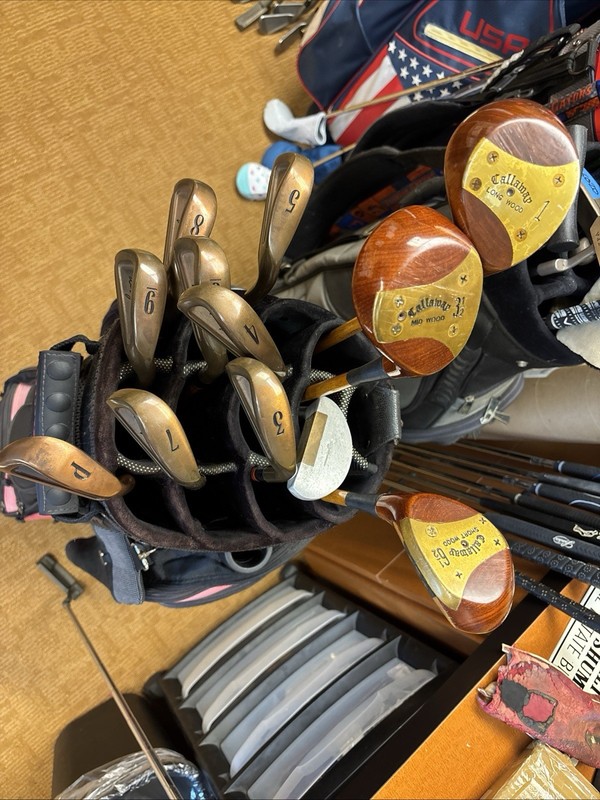Full Set Commemorative Hickory Sticks Beryllium-Copper 3-PW Irons, Woods