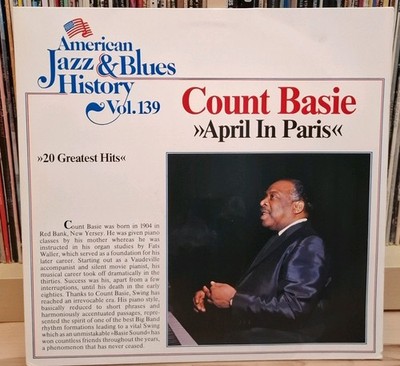 Count Basie - April In Paris (German vinyl compilation LP) 1980s jazz big band