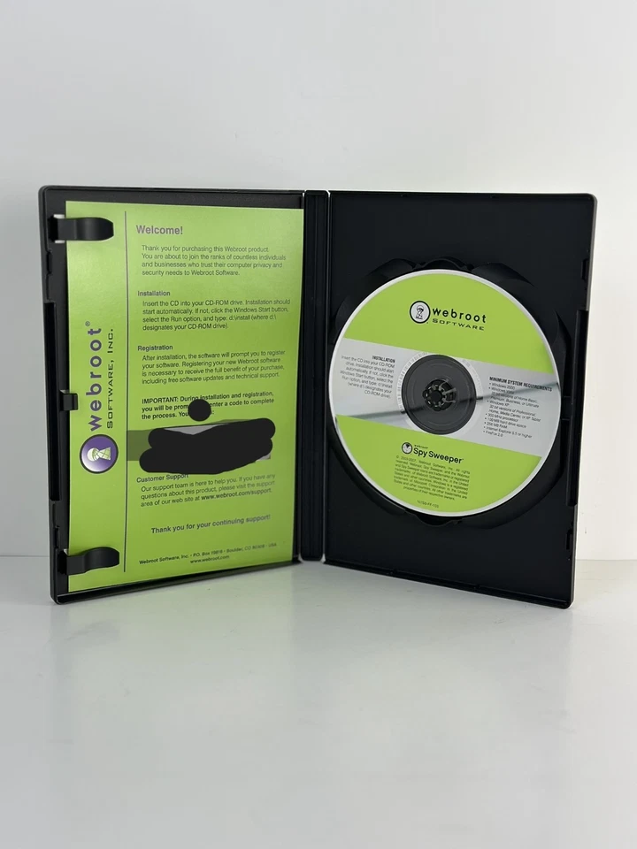 Vintage Webroot Spy Sweeper Software Boxed PC Security – Collectible Retro Tech - Image 3 of 4