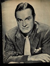 SUPER RARE!! 8X10 1930s ORIG MAGAZINE PHOTO BOB HOPE PRINT SIGNED
