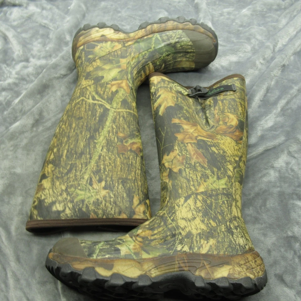 Cabelas Hunting Boots Mens 14 Camo Scent Control Waterproof Rubber 17" Tall - Image 3 of 4