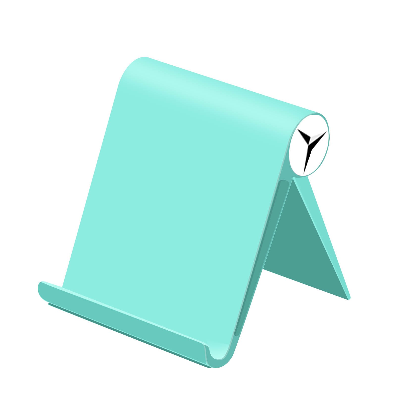 Support bureau pliable turquoise pour tablette tactile et grand téléphone portable universel