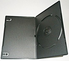 100 STANDARD Black Single DVD Cases 7MM