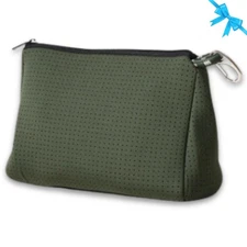 Brand Large Makeup Bag with Zipper - Neoprene Machine Washable Travel Toiletr...