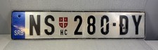 Serbia Serbian Number License Plate Novi Sad Vojvodina Province