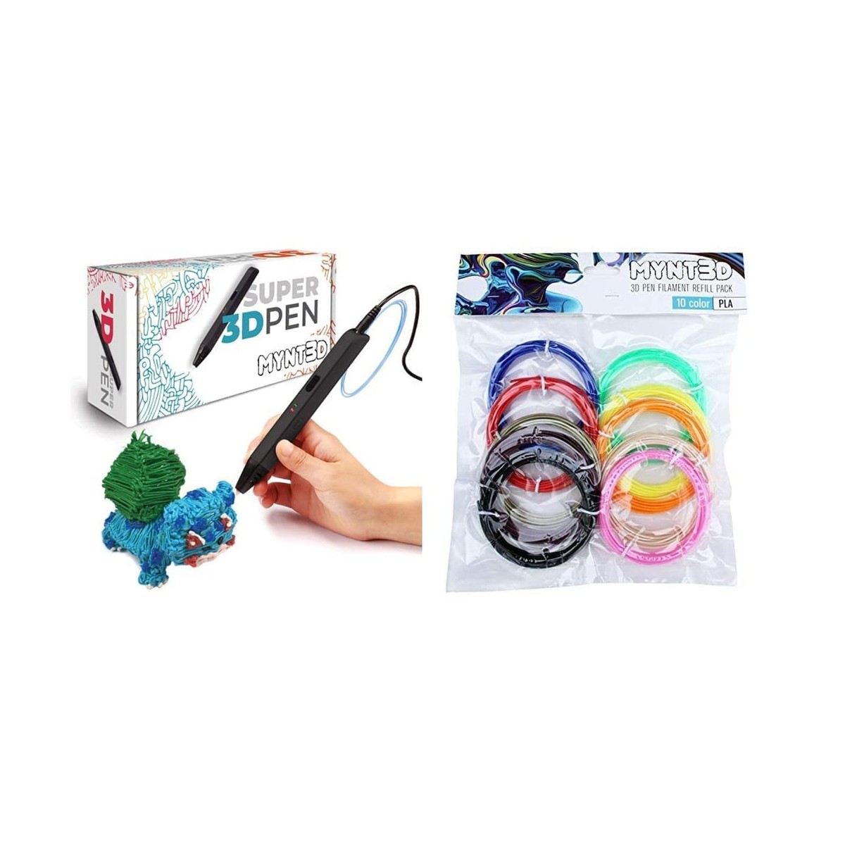 MYNT3D Super 3D Pen, 1.75mm ABS and PLA Compatible 3D