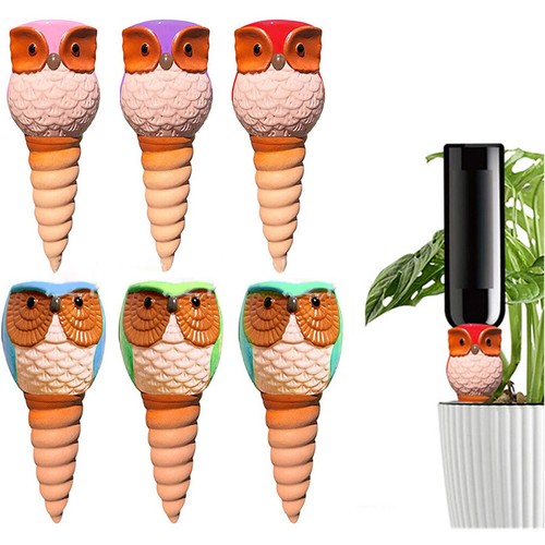 Plant Watering Stakes 6 Pcs Self Watering Stakes Owl Shaped For Flower For - Picture 8 of 12
