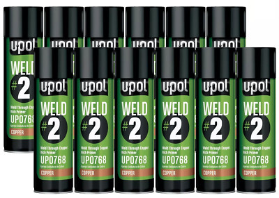 12 x UPOL WELD#2 Durchschweißen Kupferreich Aerosol 450ml U-POL WELDC/AL