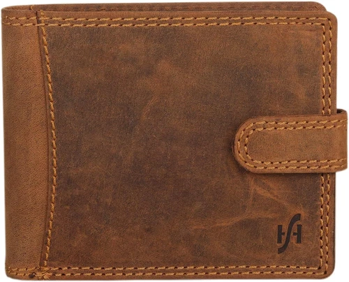 STARHIDE Mens Leather Wallet RFID Blocking Bifold Card Protection 1065-BrownOpens in a new window or tab
