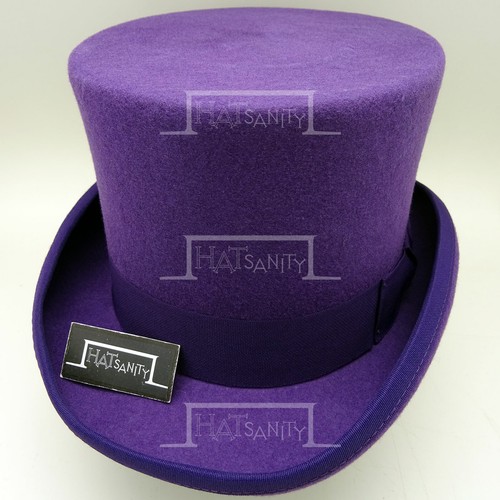 VINTAGE Wool Felt Men Top Hat Tuxedo 