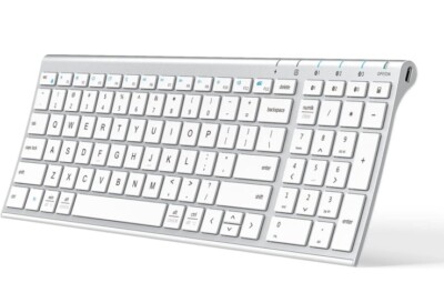 iClever BK10 Bluetooth Keyboard Multi Device Keyboard Rechargeable Bluetooth 5.1
