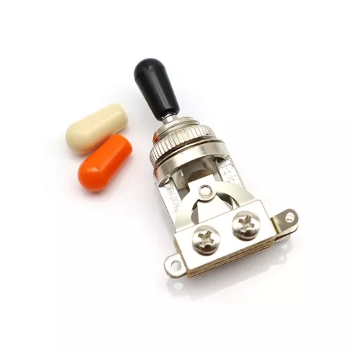 Fit Les Paul/Gibson Electric Guitar 3 Way Toggle Switch With (3 color) Knobs