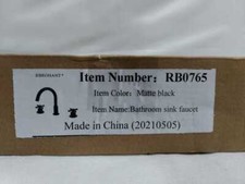Boyel Living 8 pollici Rubinetto bagno ad arco alto 2 maniglie diffuso nero opaco