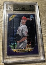 2018 Bowman Chrome Shohei Ohtani ROY Favorites Purple Refractor 45/250 BGS 9.5