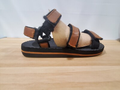 Coleman Mens Sz 9 Brown Genuine Leather Upper Sandals Rubber  display picture 1