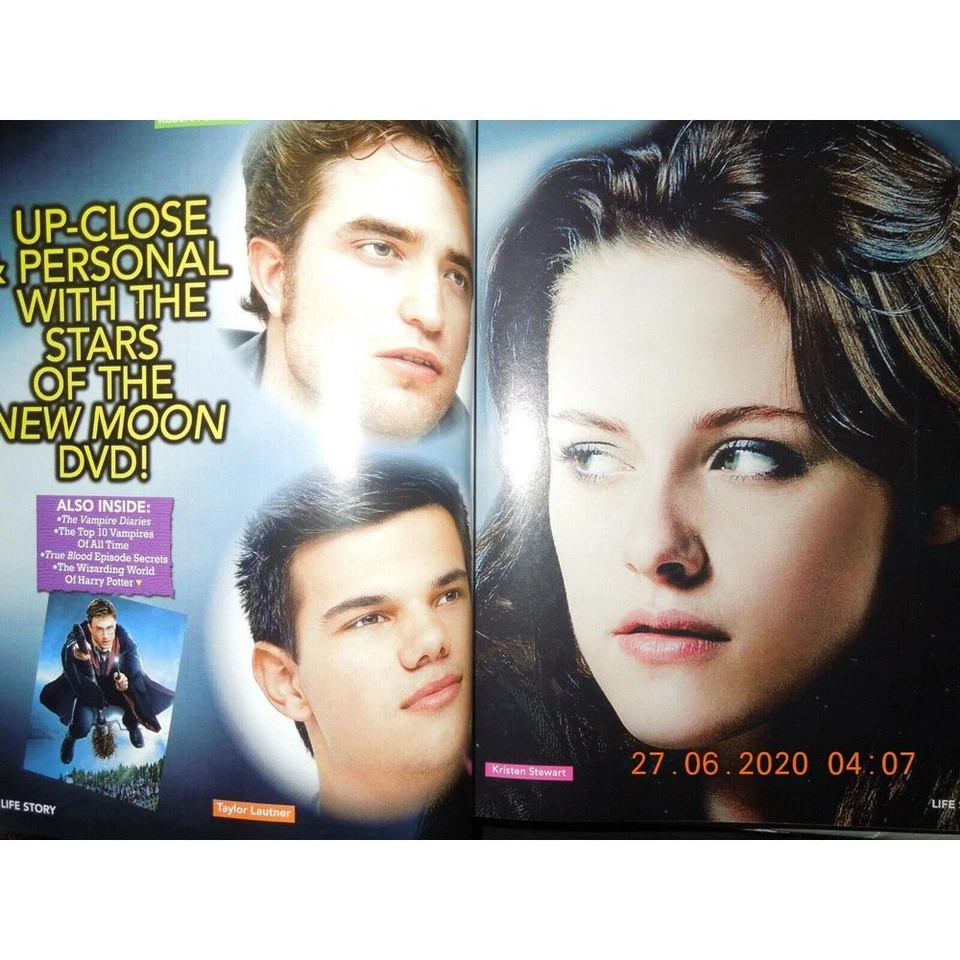 ROBERT PATTINSON life story TAYLOR LAUTNER kristen stewart NEW MOON twilight - Image 2 of 4