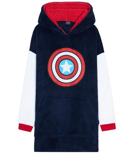 Marvel Oversized Hoodie Blanket for Men - Captain America