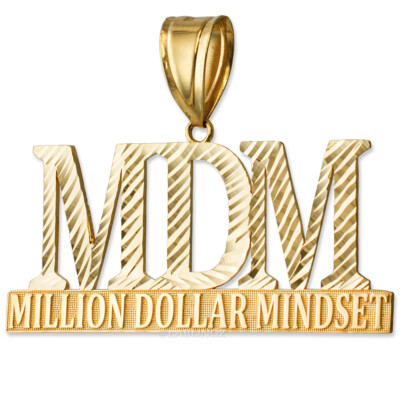 MDM Million Dollar Mindset Gold DC Pendant