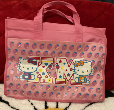 A Very Rare Vintage Sanrio 2002 Hello Kitty & MiMi Fabric Tote