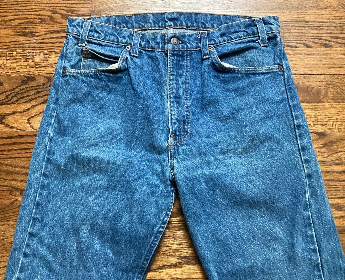 Vintage 80s Levis 505 Orange Tab USA Made 20505-0217 Jeans Mens Sz