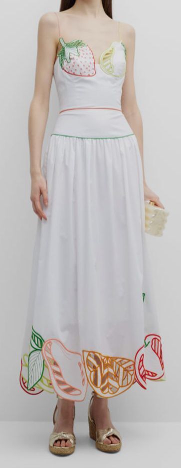 green emerald velvet dress Arabella Embroidered Tulle Maxi Dress main image 0