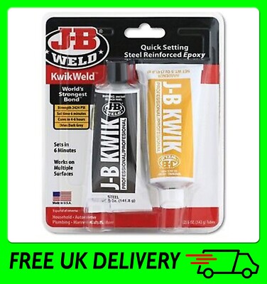 Extra großer JB Weld Kwik Weld schnell abbindender stahlverstärkter Epoxidkleber [JB8271]